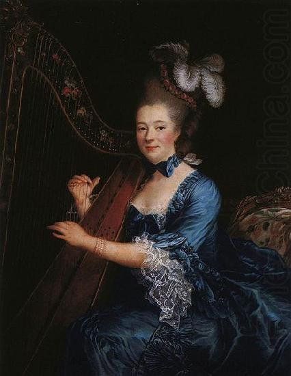 Portrait of Genevieve Rinteau de Verrieres, Mistress of Maurice de Saxe, Francois-Hubert Drouais